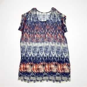Women’s Joie Short Sleeve 100% Silk Tunic Blouse/Top Size Small